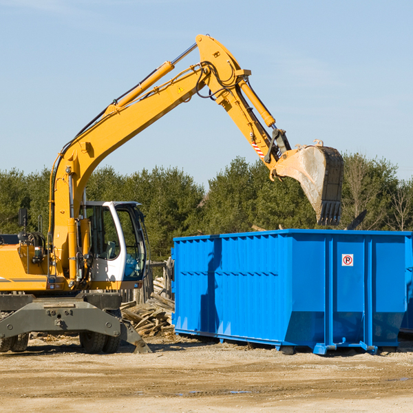 can i rent a residential dumpster for a construction project in Hanna